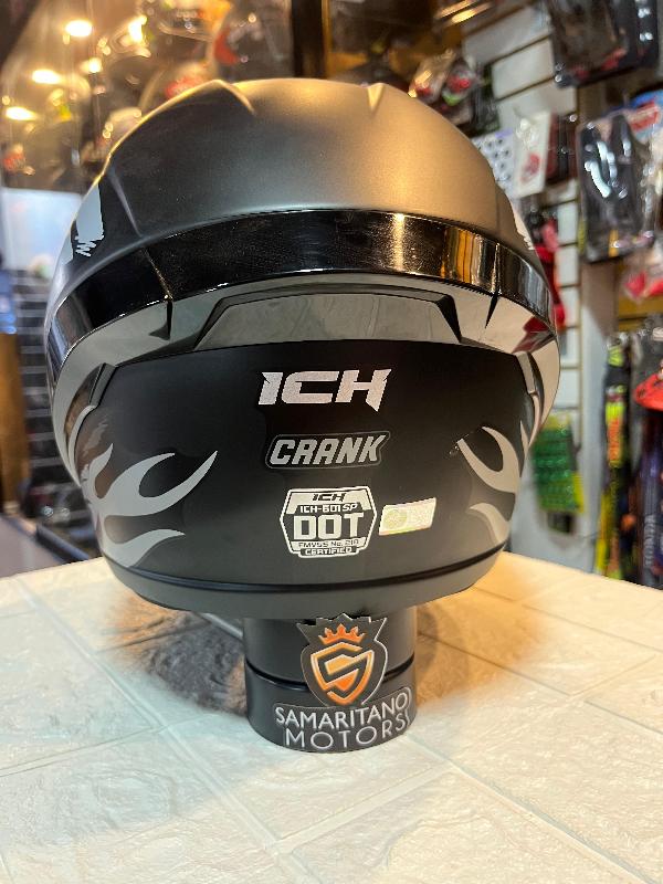 Foto adicional de CASCO ICH 501 PLOMO CON NEGRO