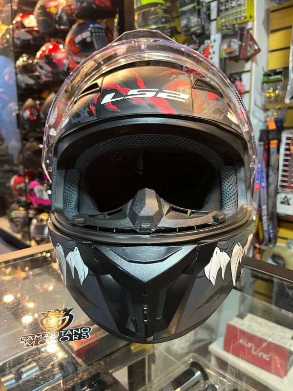 Foto adicional de CASCO INT LS2 FF810 KAIJU NEGRO ROJO BLANCO 