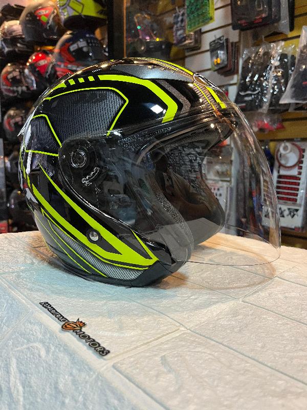 Foto adicional de CASCO KYT OPEN FACE MOTION AMARILLO