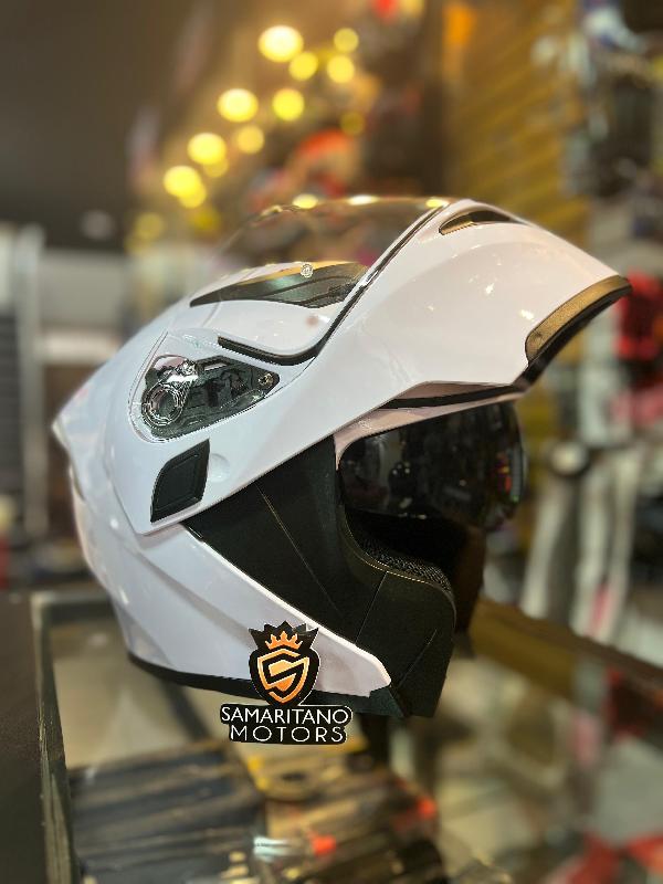 Foto adicional de CASCO ABATIBLE XKUDO 169 RAPER BLANCO 