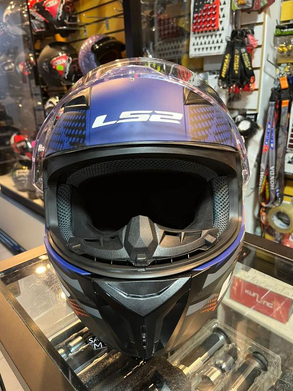 Foto adicional de CASCO INTEGRAL LS2 FF810 FLIGHT AZUL CON NARANJA