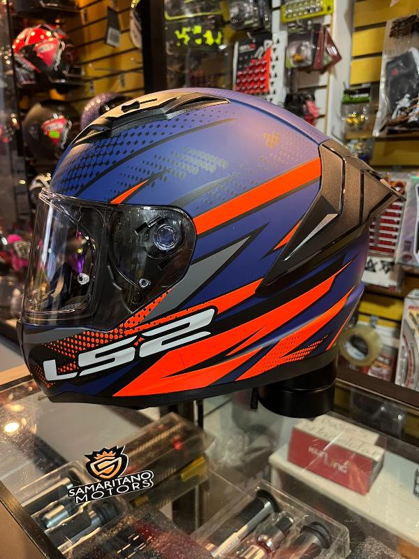 Foto adicional de CASCO INTEGRAL LS2 FF810 FLIGHT AZUL CON NARANJA