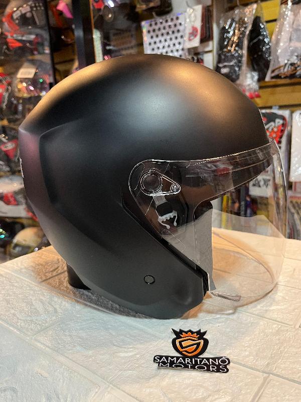 CASCO OPEN FACE KRATOZ K10 NEGRO MATE