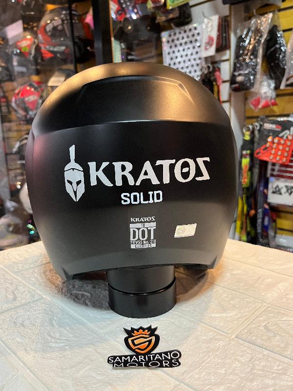 Foto adicional de CASCO OPEN FACE KRATOZ K10 NEGRO MATE