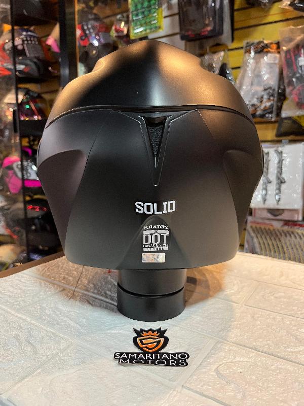 Foto adicional de CASCO ABATIBLE KRATOZ K30 NEGRO MATE