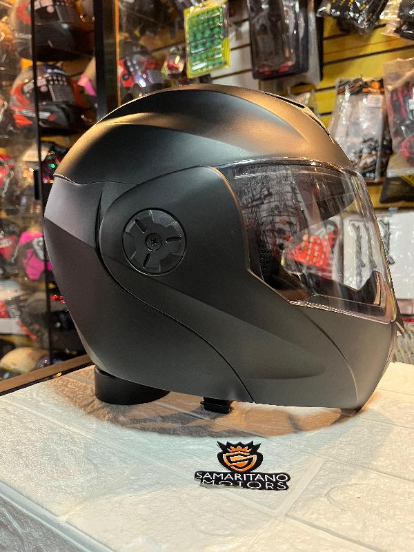 Foto adicional de CASCO ABATIBLE KRATOZ K30 NEGRO MATE