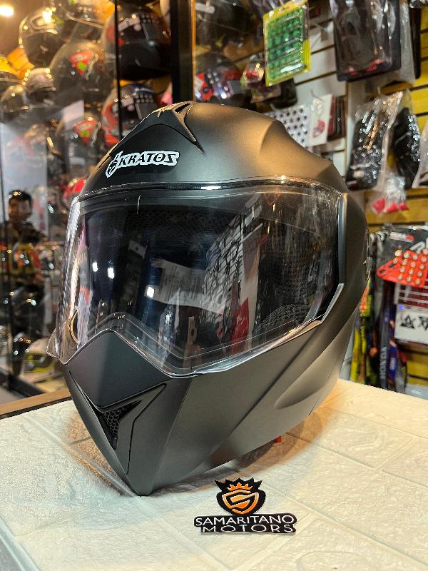 CASCO ABATIBLE KRATOZ K30 NEGRO MATE