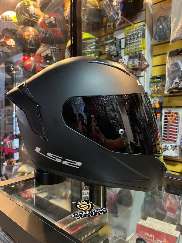 Foto adicional de CASCO INTEGRAL LS2 ROOKIE NS352 CON ALERON NEGRO MATE