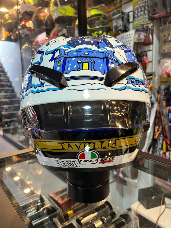 Foto adicional de CASCO HNJ 46 CELESTE MODELO GP ALTA GAMA REPLICA AGV WINTER