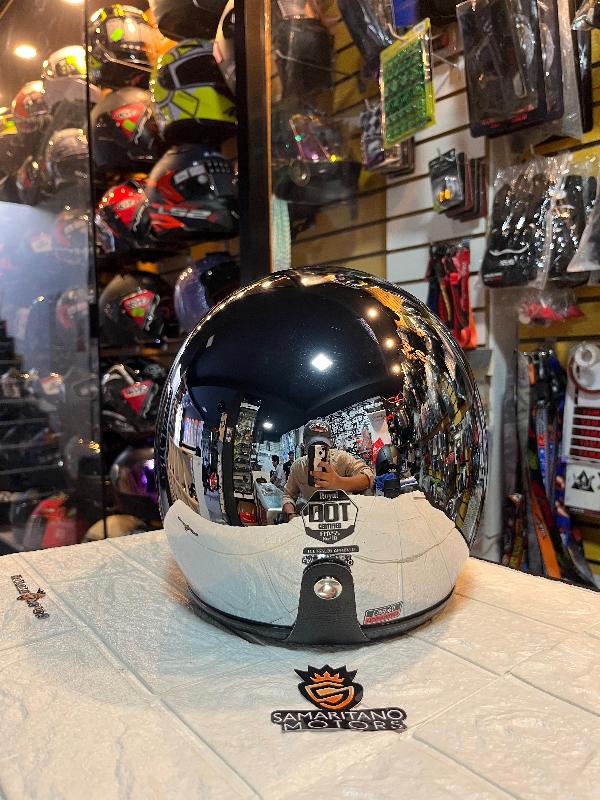 Foto adicional de CASCO VINTAGE ROYAL M2 ESPEJO